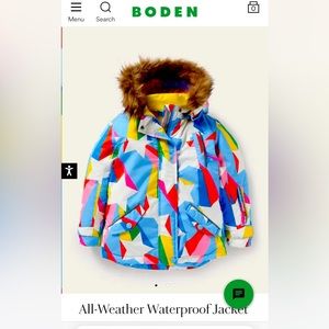 Brand new with tags on mini boden jacket. 2-3y size